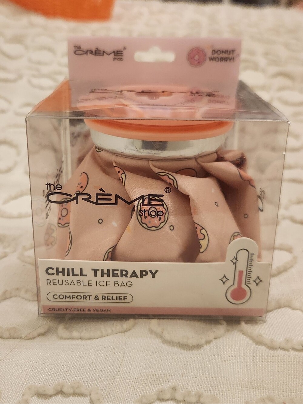 The Creme Shop Donut Chill Therapy Reusable Ice Bag - Pink NEW